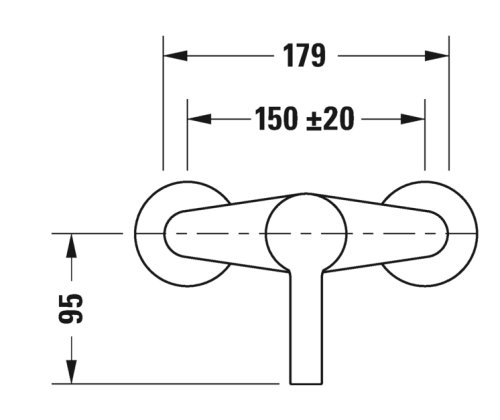 Смеситель для душа Duravit B.2 B24230000010