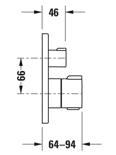 Смеситель скрытого монтажа Duravit C.1 C14200014010