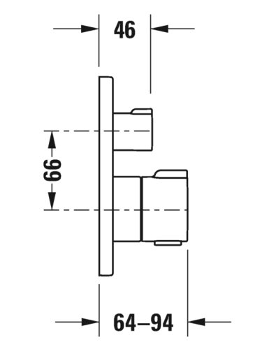 Смеситель скрытого монтажа Duravit C.1 C14200016010