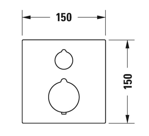 Смеситель скрытого монтажа Duravit C.1 C15200013010