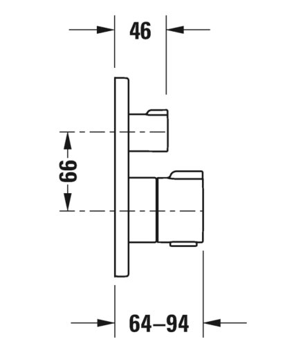 Смеситель скрытого монтажа Duravit C.1 C15200014010