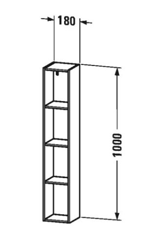 Пенал Duravit L-Cube LC12058585