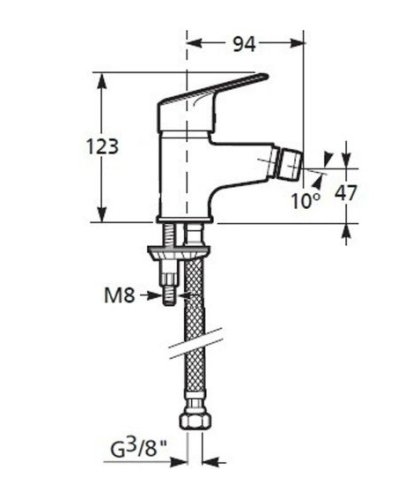 Смеситель Jika Nariva H3411J10041101