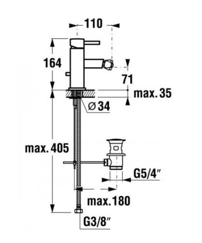 Смеситель Jika Mio H3417110040011