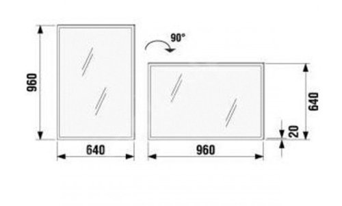 Зеркало Jika Cubito H4401121725701