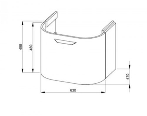 Тумба під умивальник Jika Olymp Deep 65 H4541344345001