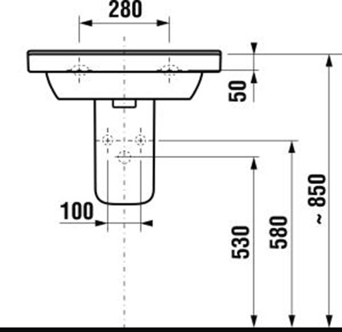 Полупьедестал Jika Cubito H8199510000281
