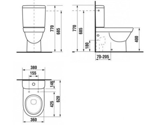 Бачок Jika Tigo H8282130007421