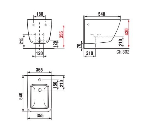 Биде Jika Pure H8304210003021