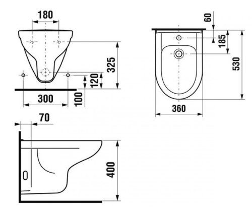 Биде Jika Olymp H8306110003041