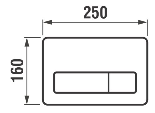 Кнопка змиву Jika Dual Flush H8936630040001