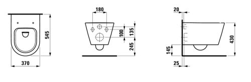 Подвесной унитаз Laufen Kartell Rimless LCC H8203364000001