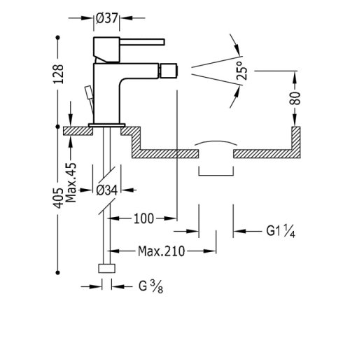 Смеситель Tres Max 06222001D