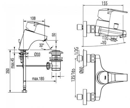 Набір змішувачів Tres K-Tres 169 069