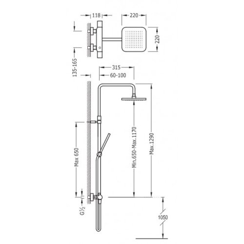 Душова система Tres Loft 20019501