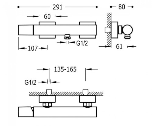 Смеситель для душа Tres Project 21116701