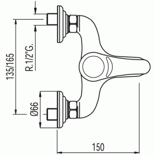 Змішувач для ванни Tres Monoclasic 5421700201