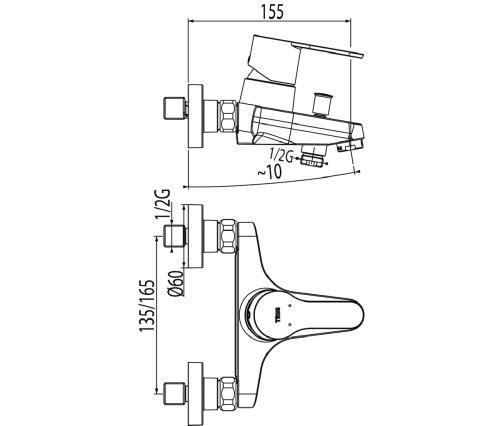 Набір змішувачів Tres BM (TRES №2)