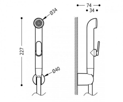 Смеситель + гигиенический душ Tres BM (TRES №3)