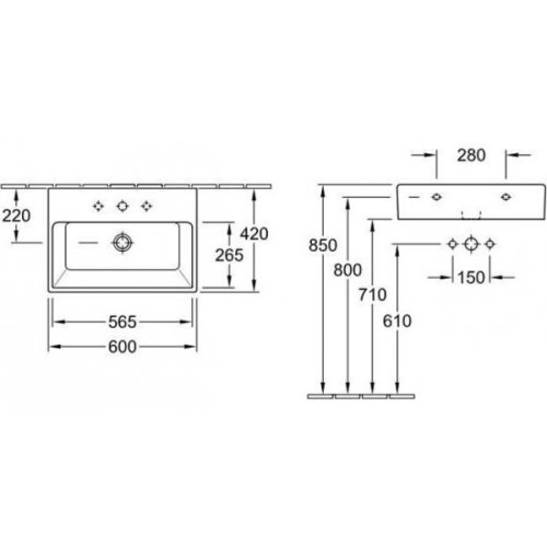 Умывальник Villeroy&Boch Memento 60 51336001