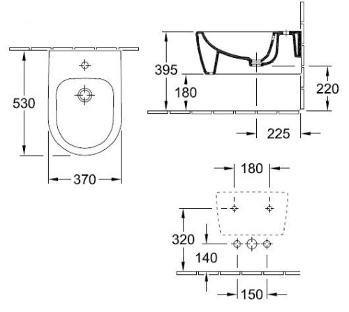 Биде Villeroy&Boch Avento 54050001