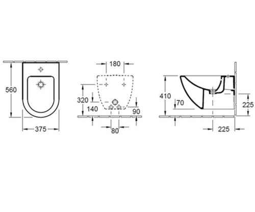 Биде Villeroy&Boch Omnia Architectura 54730001