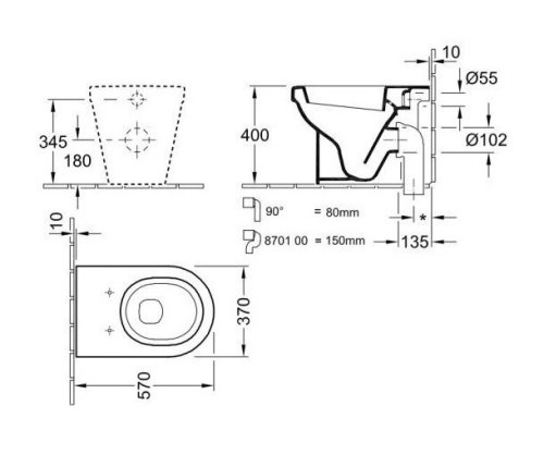 Унитаз Villeroy&Boch Omnia Architectura 56751001