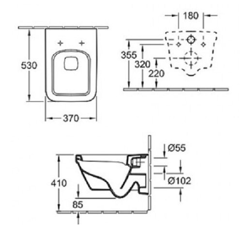 Подвесной унитаз Villeroy&Boch Omnia Architectura Directflush 5685HR01K