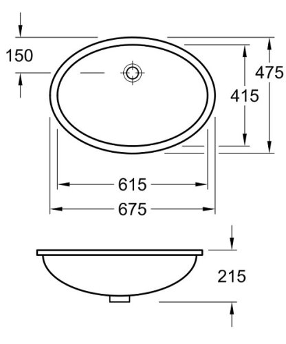 Умывальник Villeroy&Boch Evana 61,5 61440001