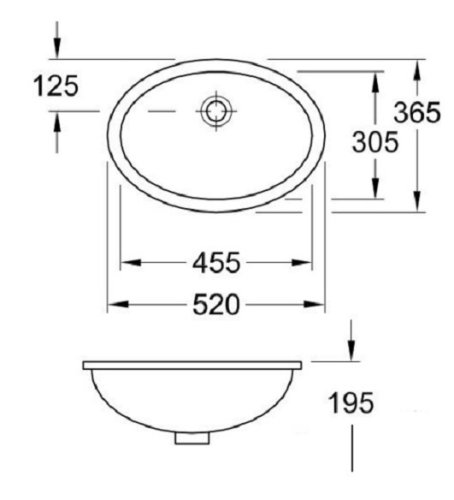 Умывальник Villeroy&Boch Evana 45,5 61474601