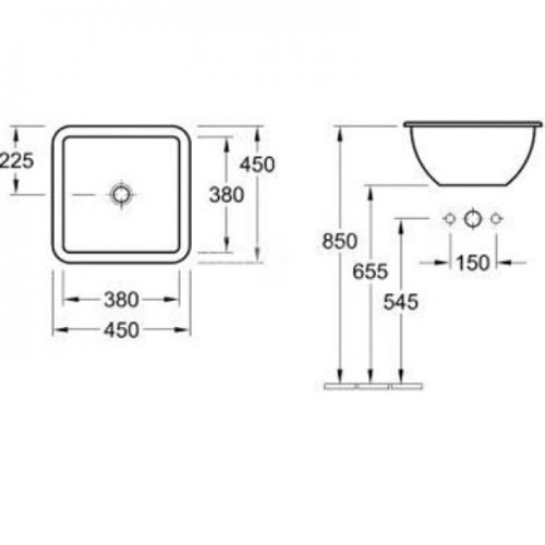 Умывальник Villeroy&Boch Loop&Friends 45 61562001