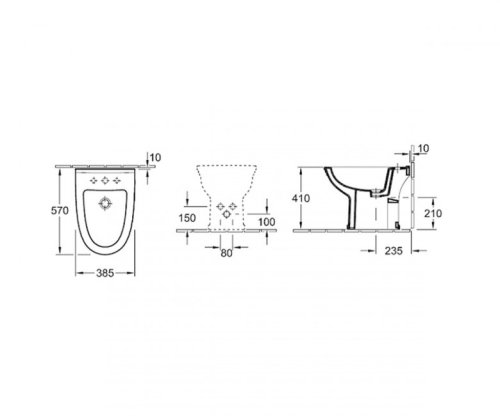Биде Villeroy&Boch Century 745700R1