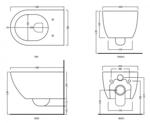 Подвесной унитаз CIELO Enjoy Rimless EJVSK
