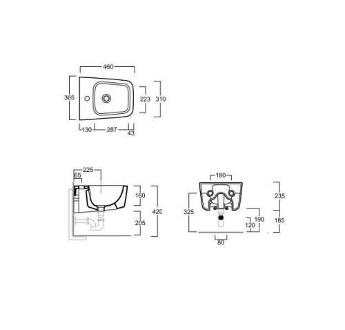 Біде Simas Degrade DE 29 / F85