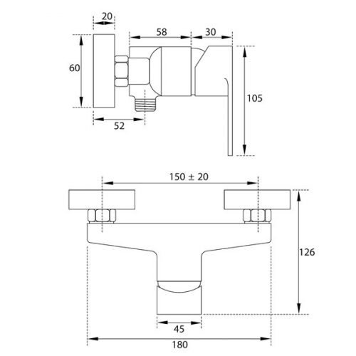 Смеситель для душа Steinberg 111 1111200