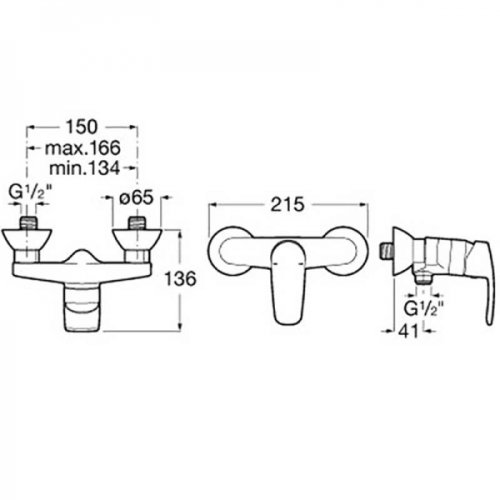 Смеситель для душа Roca Monodin-N A5A2198C00