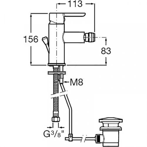 Змішувач Roca Carelia A5A608AC0K