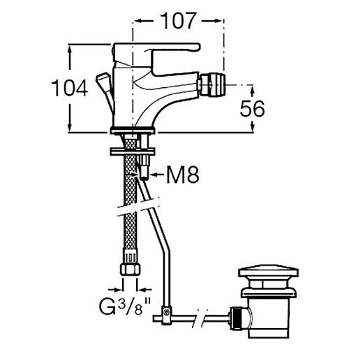 Смеситель Roca Arola A5A606AC0K