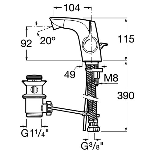 Змішувач Roca Insignia A5A603AC00