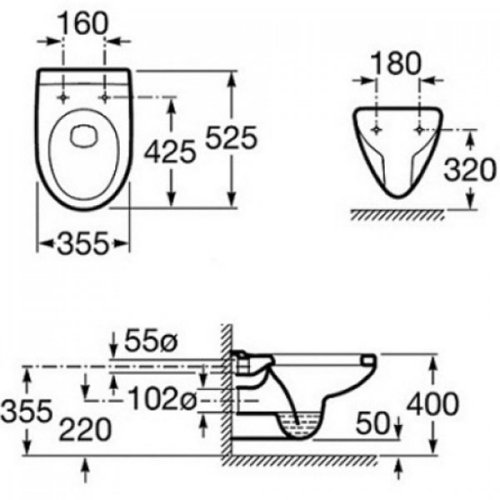 Унітаз Roca Victoria A34630300R