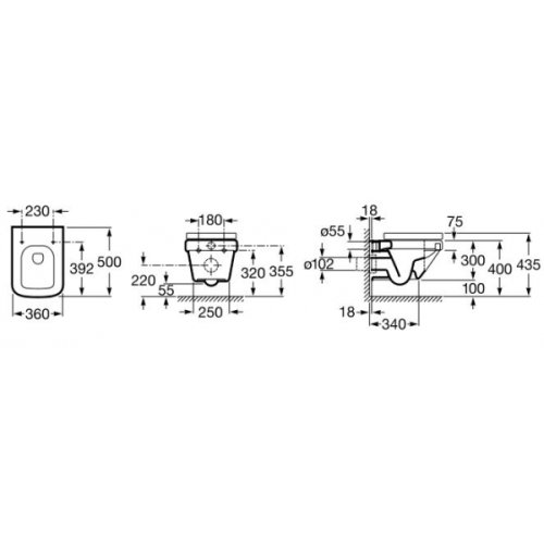 Унитаз Roca Dama-N A346788000