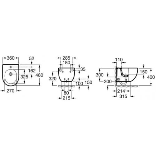 Биде Roca Meridian-N A357246000
