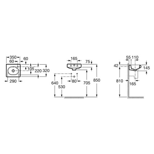 Умывальник Roca Meridian-N Compacto 35 A327249000