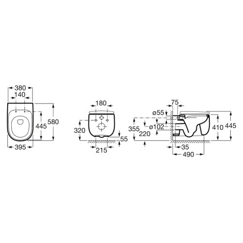 Биде Roca Beyond A3570B6000