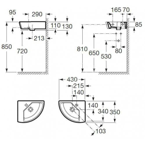 Умывальник Roca Hall A327622000