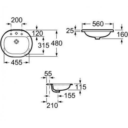 Умивальник Roca Coral 56 A327898000
