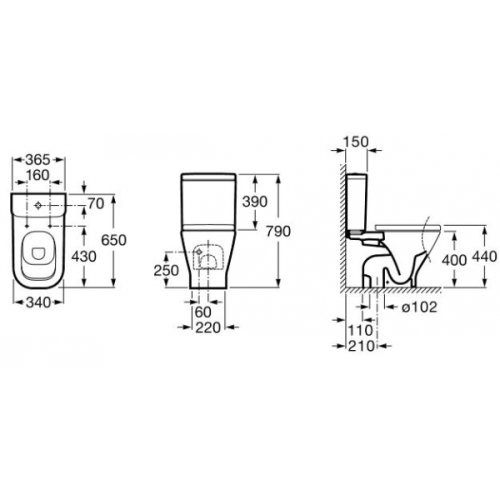 Бачок Roca Gap A341470000