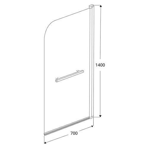 Шторка для ванны New Trendy Fun 70 P-0013