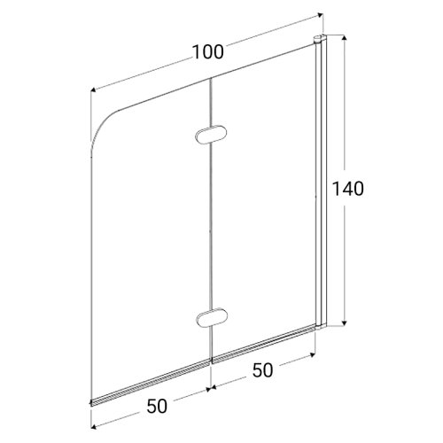 Шторка для ванны New Trendy Fun 100 P-0017