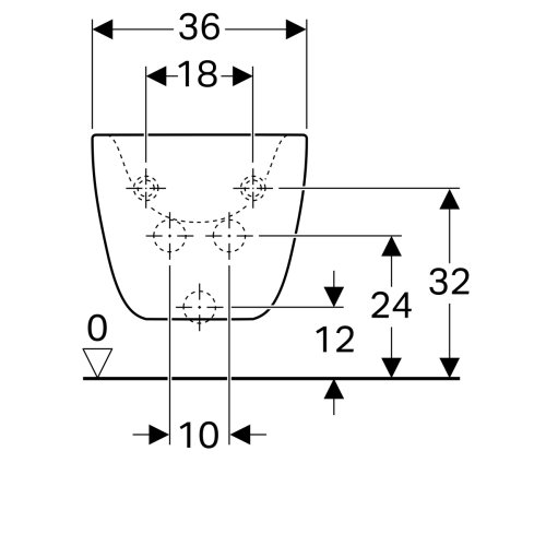 Биде Geberit Citterio 500.539.01.1